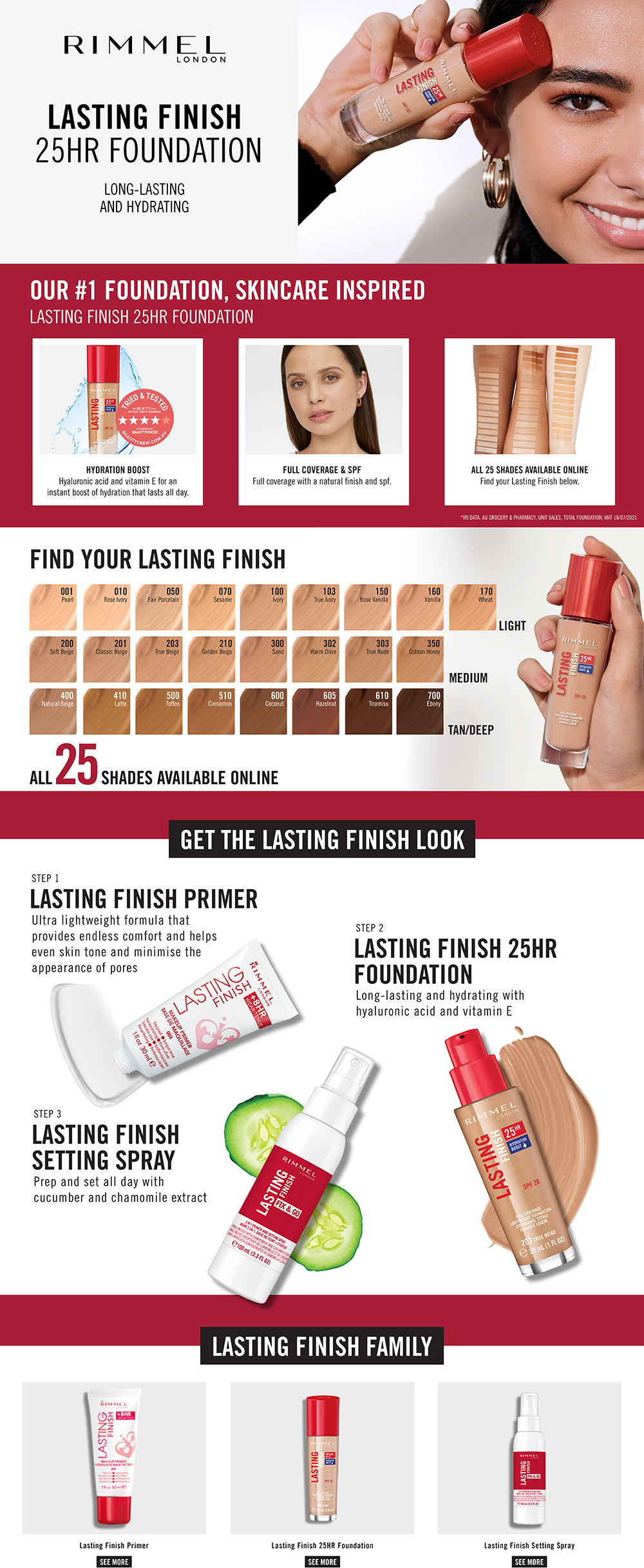 Buy Rimmel Long Lasting 25Hr Foundation Classic Beige 201 Online At ...